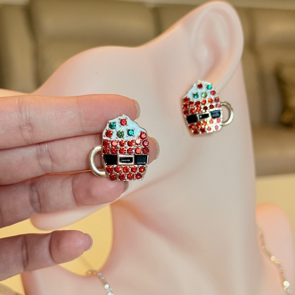 Festive Octoberfest Beer Mug Earrings - Picture 4 of 11